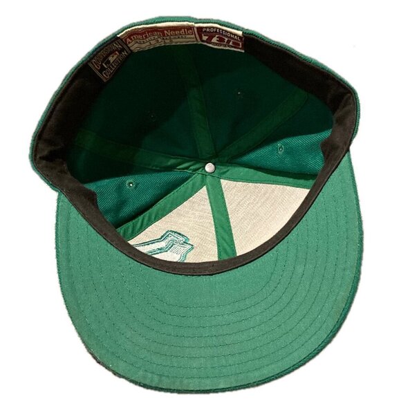 RARE Green Sox American Needle Boston Red Sox Fitted Baseball Cap Size 7 3/8 - Picture 4 of 6